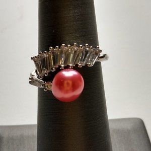 Pearl on Fire Ring